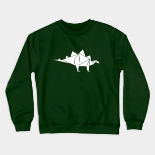 Prehistoric Origami - Stegosaurus Crewneck Sweatshirt